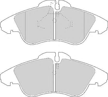 Комплект тормозных колодок, дисковый тормоз