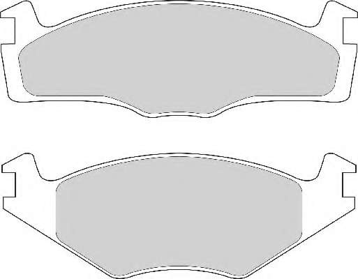 Комплект тормозных колодок, дисковый тормоз