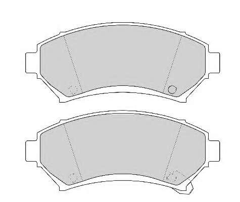 Комплект тормозных колодок, дисковый тормоз