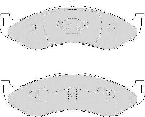 Комплект тормозных колодок, дисковый тормоз