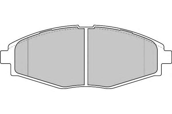 Комплект тормозных колодок, дисковый тормоз