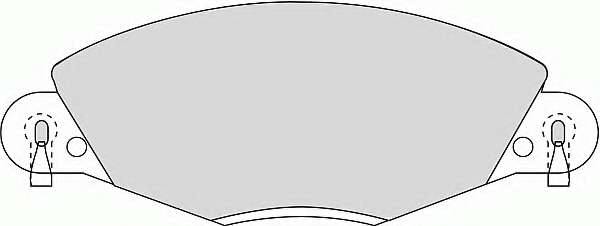 Комплект тормозных колодок, дисковый тормоз
