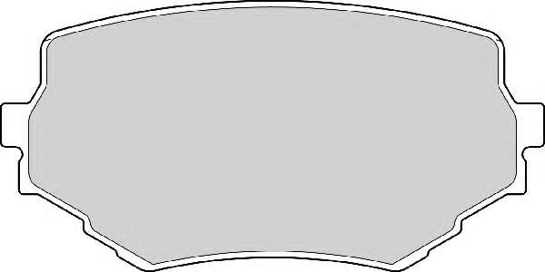 Комплект тормозных колодок, дисковый тормоз