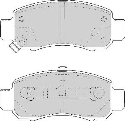 Комплект тормозных колодок, дисковый тормоз