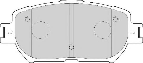 Комплект тормозных колодок, дисковый тормоз