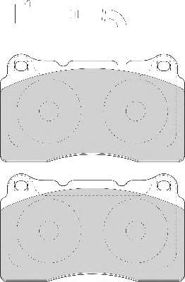 Комплект тормозных колодок, дисковый тормоз