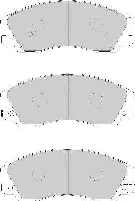 Комплект тормозных колодок, дисковый тормоз
