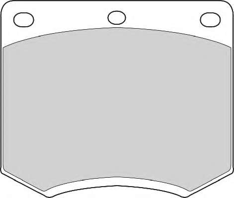 Комплект тормозных колодок, дисковый тормоз