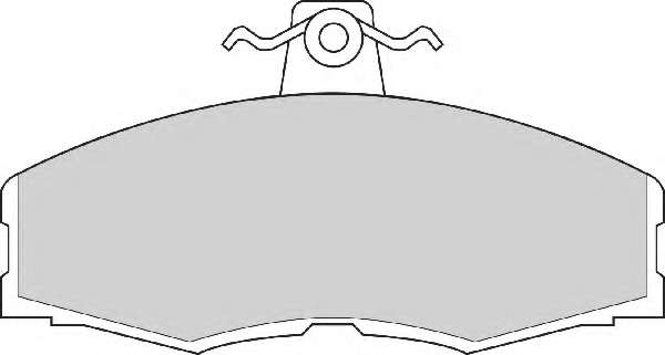Комплект тормозных колодок, дисковый тормоз