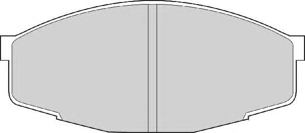 Комплект тормозных колодок, дисковый тормоз
