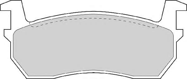 Комплект тормозных колодок, дисковый тормоз