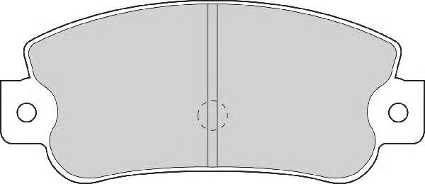 Комплект тормозных колодок, дисковый тормоз