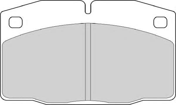 Комплект тормозных колодок, дисковый тормоз