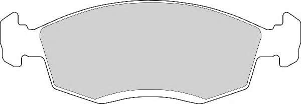 Комплект тормозных колодок, дисковый тормоз