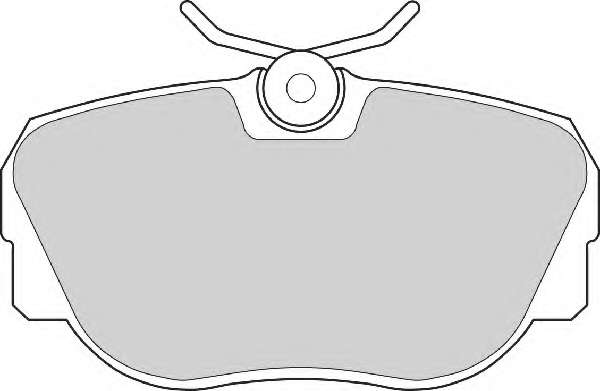 Комплект тормозных колодок, дисковый тормоз
