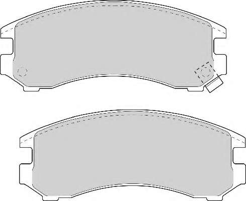 Комплект тормозных колодок, дисковый тормоз