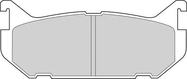 Комплект тормозных колодок, дисковый тормоз