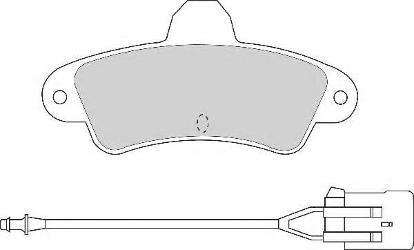 Комплект тормозных колодок, дисковый тормоз