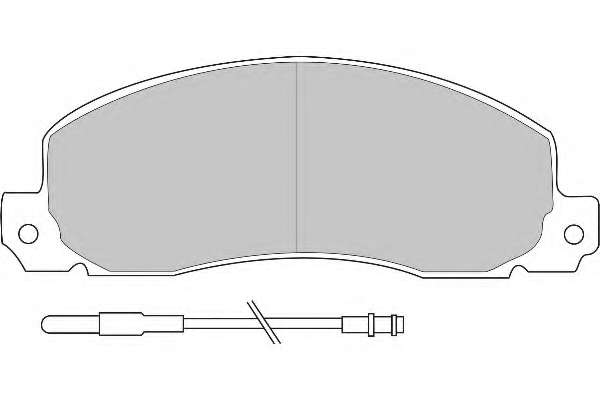 Комплект тормозных колодок, дисковый тормоз