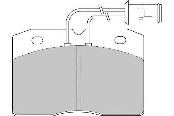 Комплект тормозных колодок, дисковый тормоз