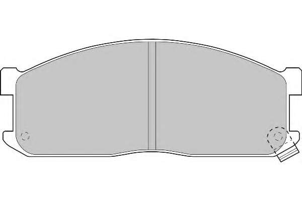 Комплект тормозных колодок, дисковый тормоз