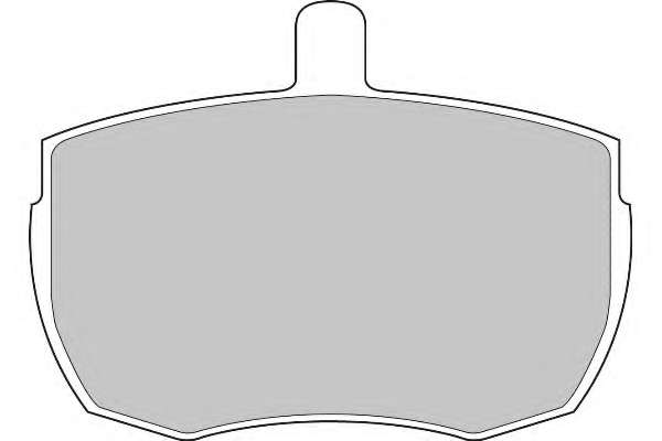 Комплект тормозных колодок, дисковый тормоз