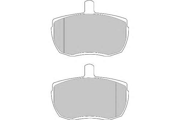 Комплект тормозных колодок, дисковый тормоз