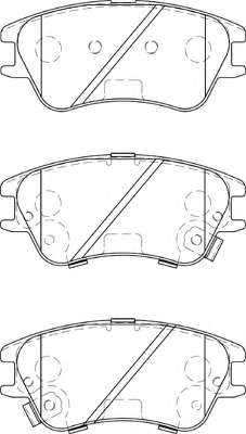 Комплект тормозных колодок, дисковый тормоз