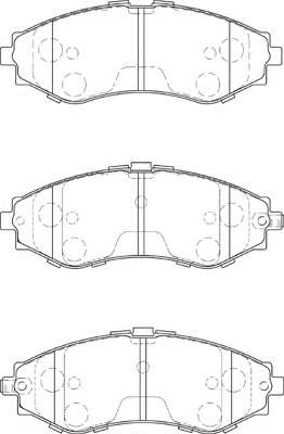 Комплект тормозных колодок, дисковый тормоз