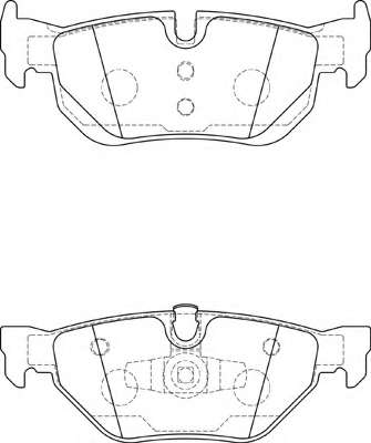 Комплект тормозных колодок, дисковый тормоз