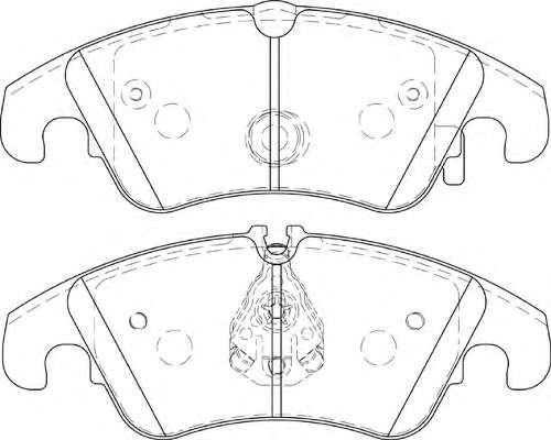 Комплект тормозных колодок, дисковый тормоз
