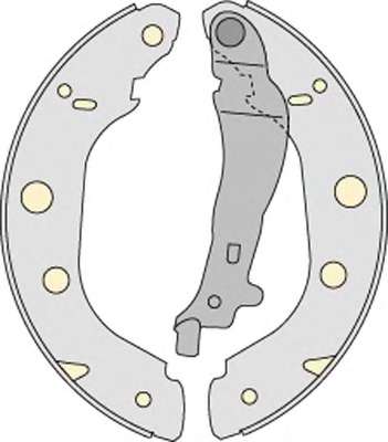 Комплект тормозов, барабанный тормозной механизм