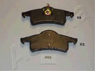 Комплект тормозных колодок, дисковый тормоз ASHIKA 51-09-992