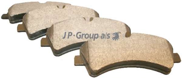 Комплект тормозных колодок, дисковый тормоз JP GROUP 1163705710
