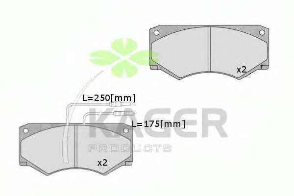 Комплект тормозных колодок, дисковый тормоз