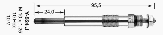 Свеча накаливания NGK 4520