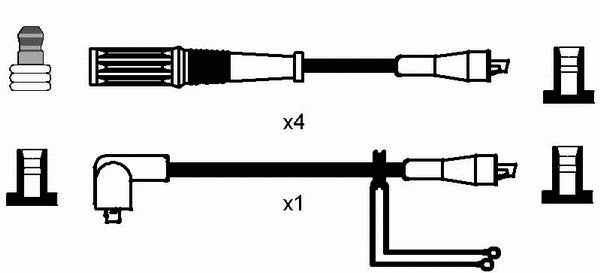Комплект проводов зажигания