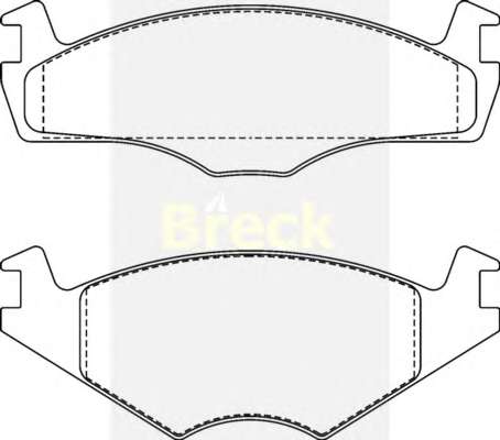 Комплект тормозных колодок, дисковый тормоз