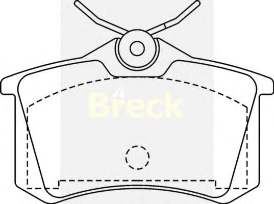 Комплект тормозных колодок, дисковый тормоз BRECK 20961 10 704 00