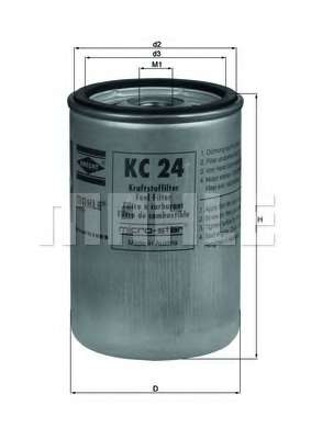 Топливный фильтр MAHLE ORIGINAL KC 24