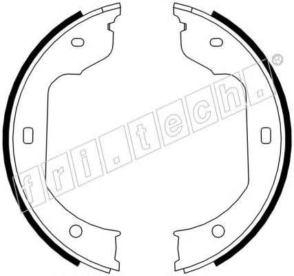 Комплект тормозных колодок, стояночная тормозная система