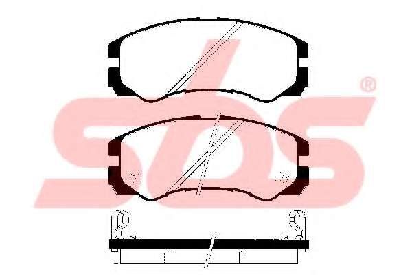 Комплект тормозных колодок, дисковый тормоз