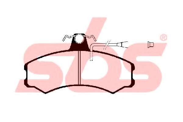 Комплект тормозных колодок, дисковый тормоз