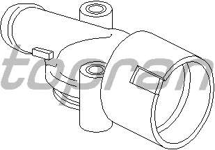 Фланец охлаждающей жидкости