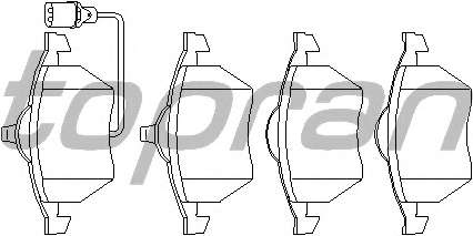 Комплект тормозных колодок, дисковый тормоз