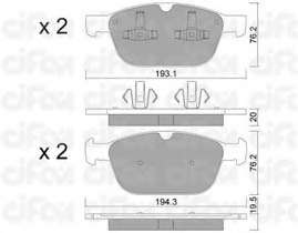 Комплект тормозных колодок, дисковый тормоз