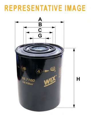 Масляный фильтр WIX FILTERS WL7160