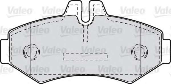 Комплект тормозных колодок, дисковый тормоз VALEO 598300