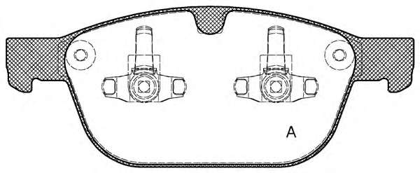 Комплект тормозных колодок, дисковый тормоз