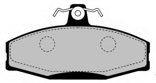 Комплект тормозных колодок, дисковый тормоз